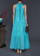 Load image into Gallery viewer, Modern Lake Green Cold Shoulder Silk Holiday Dress Summer