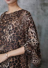 Load image into Gallery viewer, Modern Leopard Oversized Draping Chiffon Shirt Spring