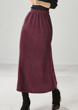 Load image into Gallery viewer, Modern Mulberry Silm Fit Corduroy Skirts Spring