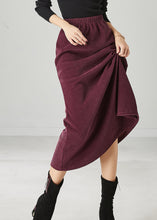 Load image into Gallery viewer, Modern Mulberry Silm Fit Corduroy Skirts Spring