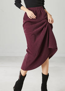 Modern Mulberry Silm Fit Corduroy Skirts Spring