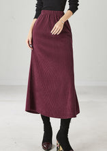 Load image into Gallery viewer, Modern Mulberry Silm Fit Corduroy Skirts Spring