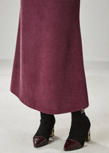 Load image into Gallery viewer, Modern Mulberry Silm Fit Corduroy Skirts Spring