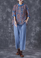 Load image into Gallery viewer, Modern Oversized Print Cotton Shirts And Denim Pants Two Pieces Set Summer