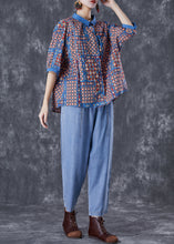 Load image into Gallery viewer, Modern Oversized Print Cotton Shirts And Denim Pants Two Pieces Set Summer