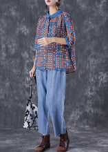 Load image into Gallery viewer, Modern Oversized Print Cotton Shirts And Denim Pants Two Pieces Set Summer