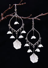 Load image into Gallery viewer, Modern White Aeolian Bells Tassels Drop Earrings