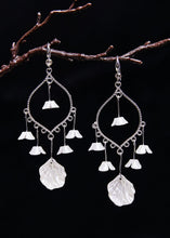 Load image into Gallery viewer, Modern White Aeolian Bells Tassels Drop Earrings