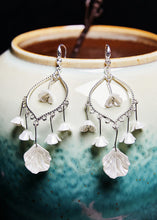 Load image into Gallery viewer, Modern White Aeolian Bells Tassels Drop Earrings