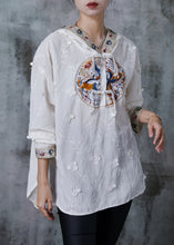 Load image into Gallery viewer, Modern White Tasseled Butterfly Hooded Shirt Tops Summer