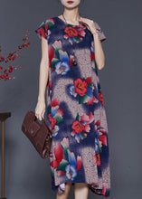 Load image into Gallery viewer, Morning Glory Print Chiffon Maxi Dresses Oversized Summer