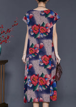 Load image into Gallery viewer, Morning Glory Print Chiffon Maxi Dresses Oversized Summer