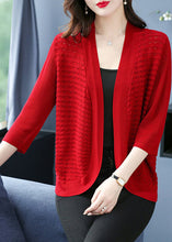 Load image into Gallery viewer, Mulberry Hollow Out Cozy Thin Ice Size Knit Cardigan Summer