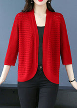 Load image into Gallery viewer, Mulberry Hollow Out Cozy Thin Ice Size Knit Cardigan Summer