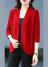 Load image into Gallery viewer, Mulberry Hollow Out Cozy Thin Ice Size Knit Cardigan Summer