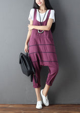 Load image into Gallery viewer, Mulberry Patchwork Cotton Denim Jumpsuits Oversized Spring