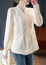 Load image into Gallery viewer, New Apricot Embroidered Button Cotton Shirt Long Sleeve