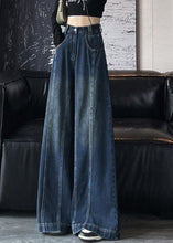 Load image into Gallery viewer, New Blue High Waist Patchwork Denim Wide Leg Pants Spring