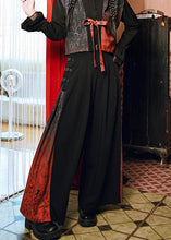 Load image into Gallery viewer, New Chinese Style Patchwork High Waisted Design Wide Leg Pants Spring