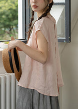 Load image into Gallery viewer, New Pink Wear On Both Sides Solid Cotton Top Sleeveless