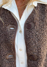 Load image into Gallery viewer, New Plus Size Coffee Pockets Button Faux Fur Vest Fall