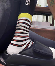 Load image into Gallery viewer, New Striped Sporty Street Girl Mid Calf Socks