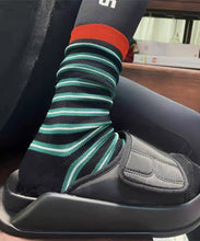 Load image into Gallery viewer, New Striped Sporty Street Girl Mid Calf Socks