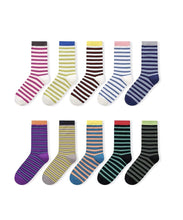 Load image into Gallery viewer, New Striped Sporty Street Girl Mid Calf Socks