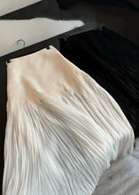 Load image into Gallery viewer, New White Wrinkled High Waist Chiffon Skirt Summer