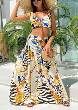 Load image into Gallery viewer, Novelty Multi Print High Waist Cotton Two Pieces Set Sleeveless