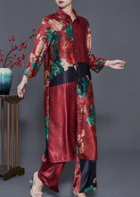 Load image into Gallery viewer, Organic Mulberry Oversized Print Silk 2 Piece Outfit Spring