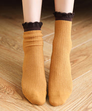 Load image into Gallery viewer, Original Cute Ruffles Cotton Mid Calf Socks