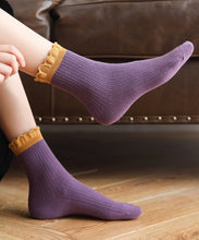 Load image into Gallery viewer, Original Cute Ruffles Cotton Mid Calf Socks