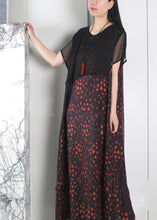 Load image into Gallery viewer, Original Design Black Asymmetrical False Two Pieces Long Dresses Summer