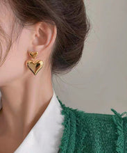 Load image into Gallery viewer, Original Design Gold Alloy Love Drop Earrings