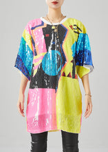 Load image into Gallery viewer, Original Design Multicolor Sequins Oversized Tank Tops Summer