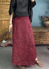 Load image into Gallery viewer, Original Green Linen Printed One Piece Strappy Long Skirt Summer