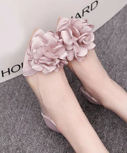 Load image into Gallery viewer, Pink Floral Comfy Splicing Walking Sandals Pointed Toe