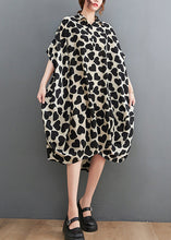 Load image into Gallery viewer, Plus Size Print Peter Pan Collar Pockets Cotton Dresses Summer