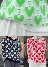 Load image into Gallery viewer, Red Cozy Patchwork Cashmere Knit Sweaters O Neck Spring