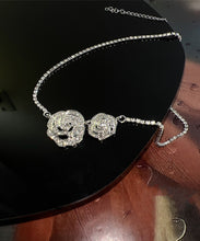 Load image into Gallery viewer, Retro Silk Sterling Silver Zircon Floral Princess Necklace