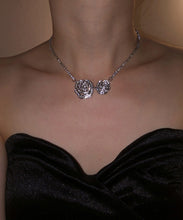 Load image into Gallery viewer, Retro Silk Sterling Silver Zircon Floral Princess Necklace