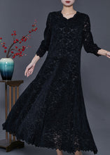 Load image into Gallery viewer, Silm Fit Black Exra Large Hem Lace Holiday Dresses Spring