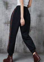 Load image into Gallery viewer, Simple Black Oversized Warm Fleece Harem Pants Winter