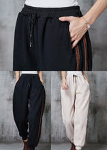 Load image into Gallery viewer, Simple Black Oversized Warm Fleece Harem Pants Winter