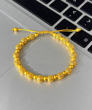 Load image into Gallery viewer, Simple Gold Sterling Handwoven Silver Overgild Embroidery Ball Chain Bracelet