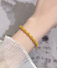 Load image into Gallery viewer, Simple Gold Sterling Handwoven Silver Overgild Embroidery Ball Chain Bracelet