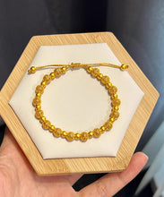 Load image into Gallery viewer, Simple Gold Sterling Handwoven Silver Overgild Embroidery Ball Chain Bracelet