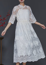 Load image into Gallery viewer, Simple White Hollow Out Lace Two Pieces Set Summer