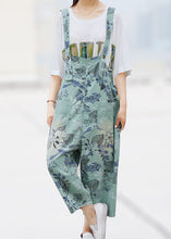 Load image into Gallery viewer, Simple Yellow Oversized Print Cotton Denim Jumpsuits Spring